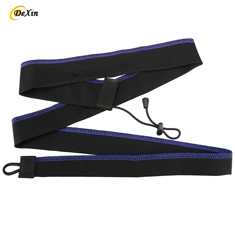 Neoprene Fishing Rod Sleeve Cover Casting Rod Socks Black Reel Cover Protector Sock for Casting Spinning Trolling Fishing Rods