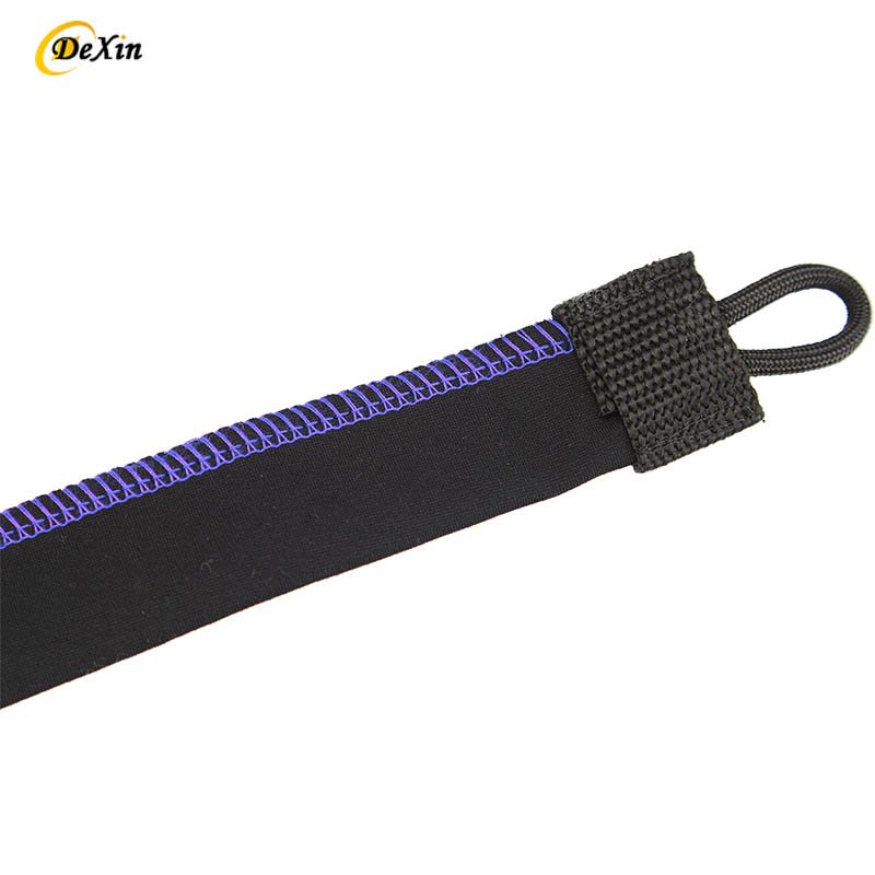 Neoprene Fishing Rod Sleeve Cover Casting Rod Socks Black Reel Cover Protector Sock for Casting Spinning Trolling Fishing Rods
