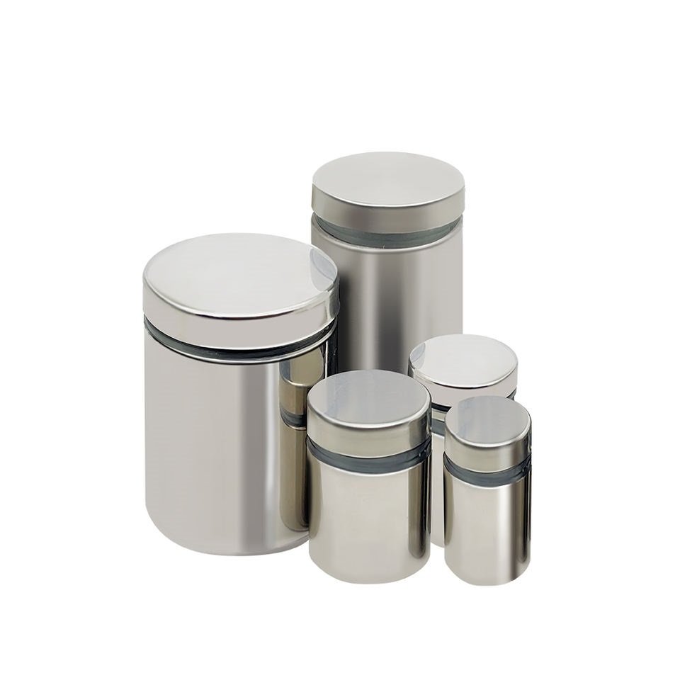 Stainless Steel Glass Standoff Decorative Mirror Screw Advertisement Fittings Screw Cover Mirror Fixing Screws Cover