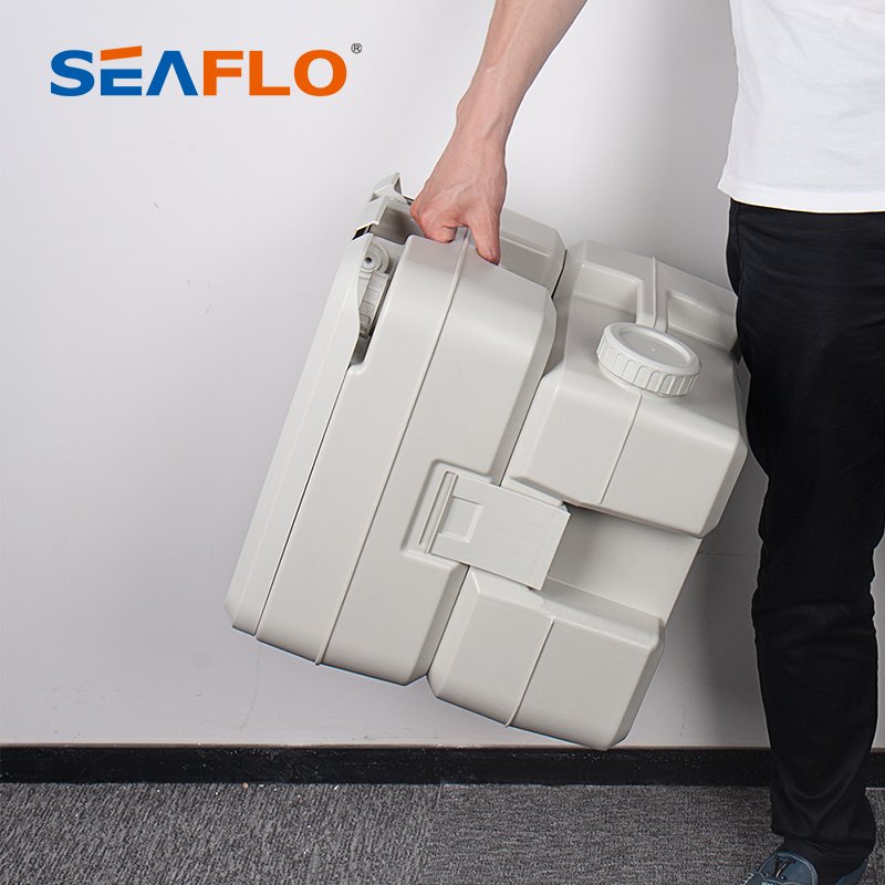 Seaflo Whosale Price Mobile Trip Camping Toilet Bidet Seat for RV Car Bathroom Portable Toilet Use