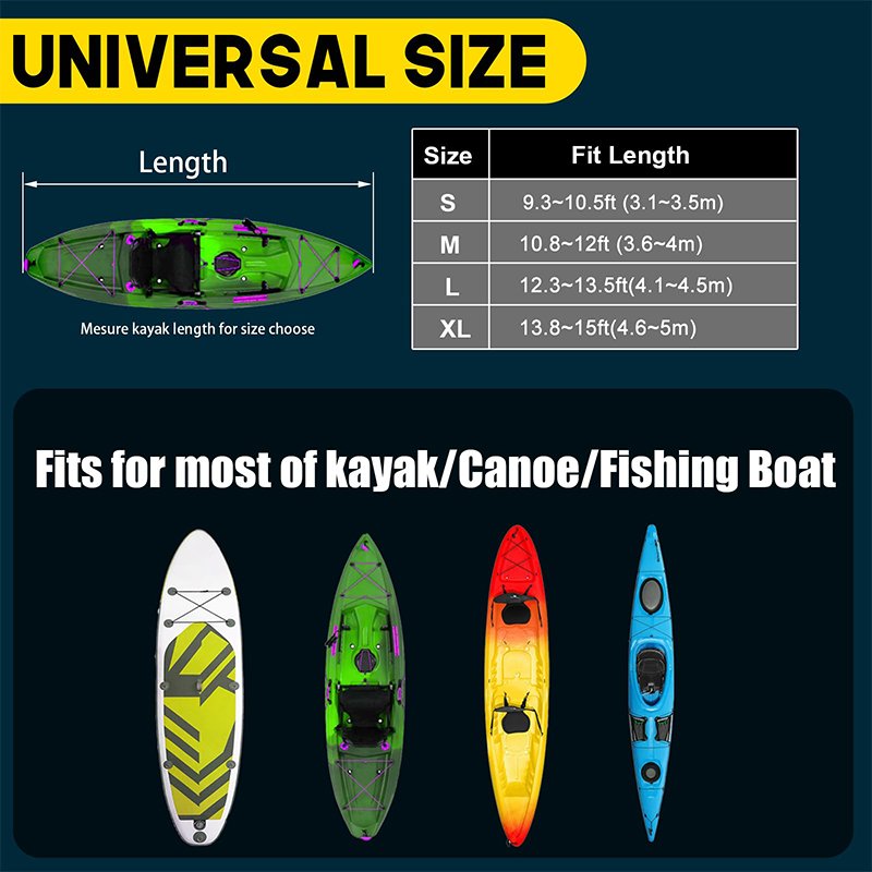 Custom High-performance Marine Kayak Covers, Waterproof UV Resistant, Fade-Resistant Dustproof Fishing Boat Cover