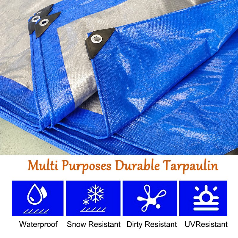 200gsm HDPE Plastic Canvas Drawstring Waterproof Tarpaulin Supplier Heavy Duty Reusable Tarpaulin Cover Industry Fabric