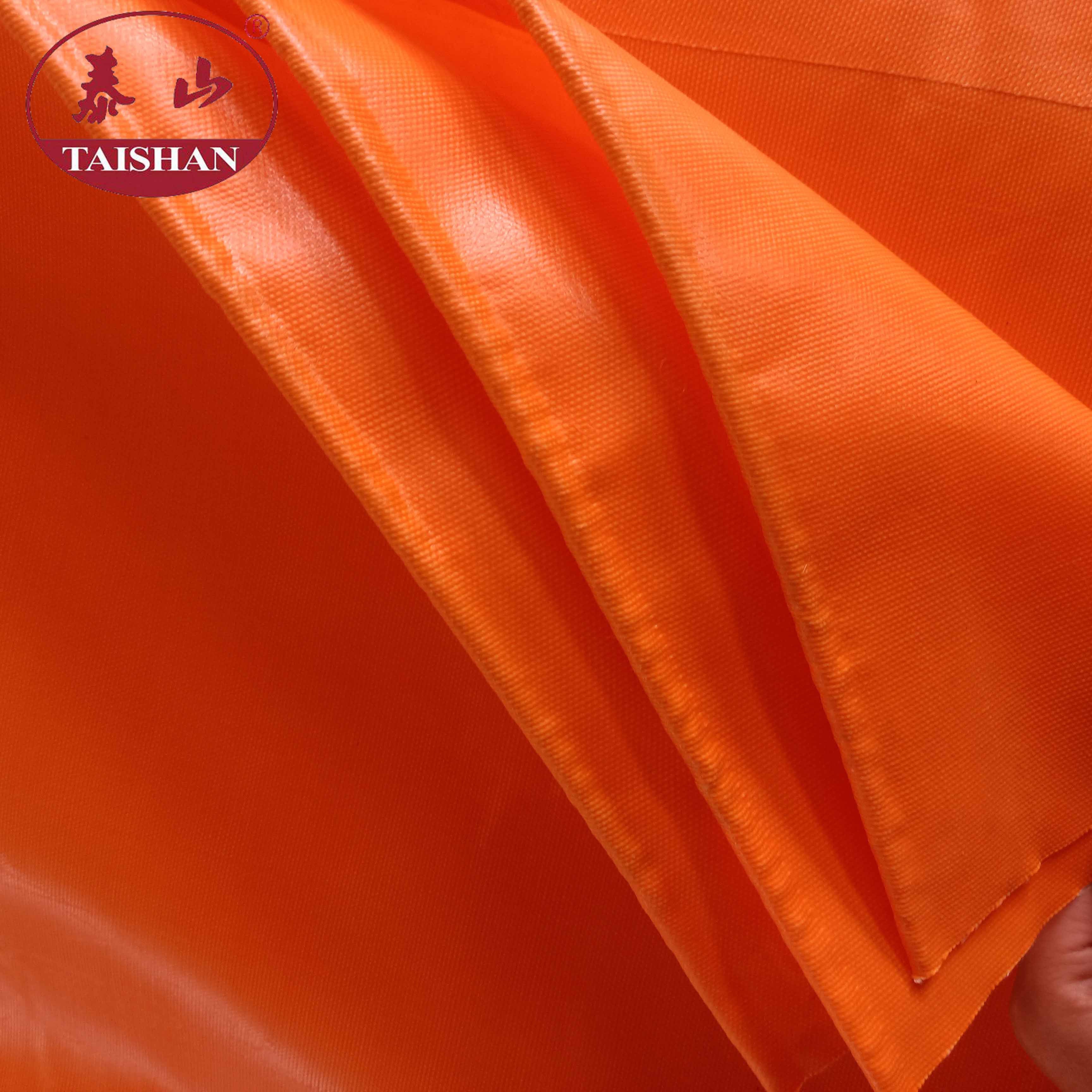 Orange Welding Blanket Fiberglass Cloth Fire Retardant PVC Tarpaulin Cover
