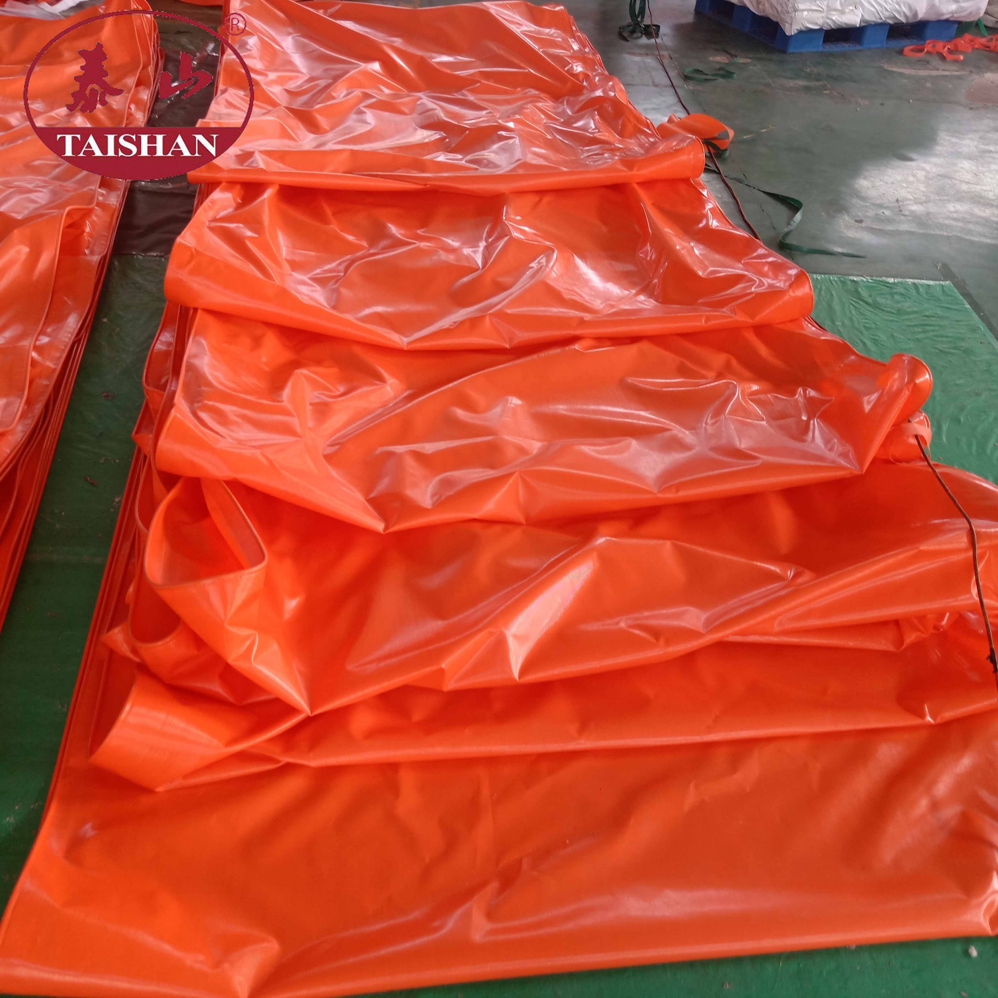 Orange Welding Blanket Fiberglass Cloth Fire Retardant PVC Tarpaulin Cover