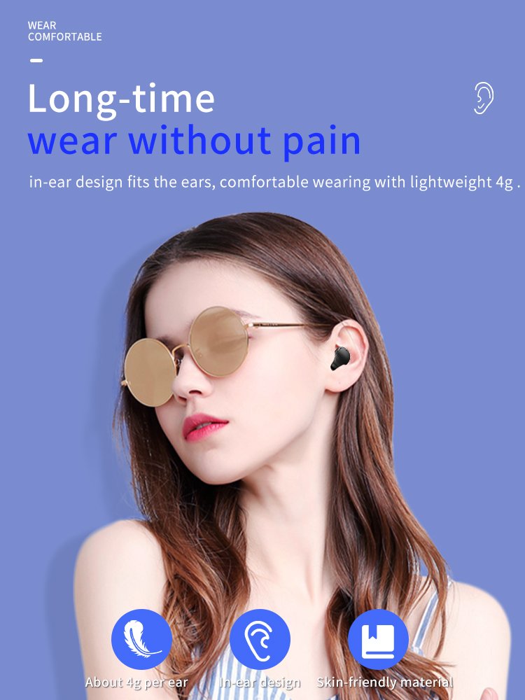 Xy30 In-Ear Bt Headset Mini Portable Smart Touch Auto Connect Voice Assistant Tws Headset