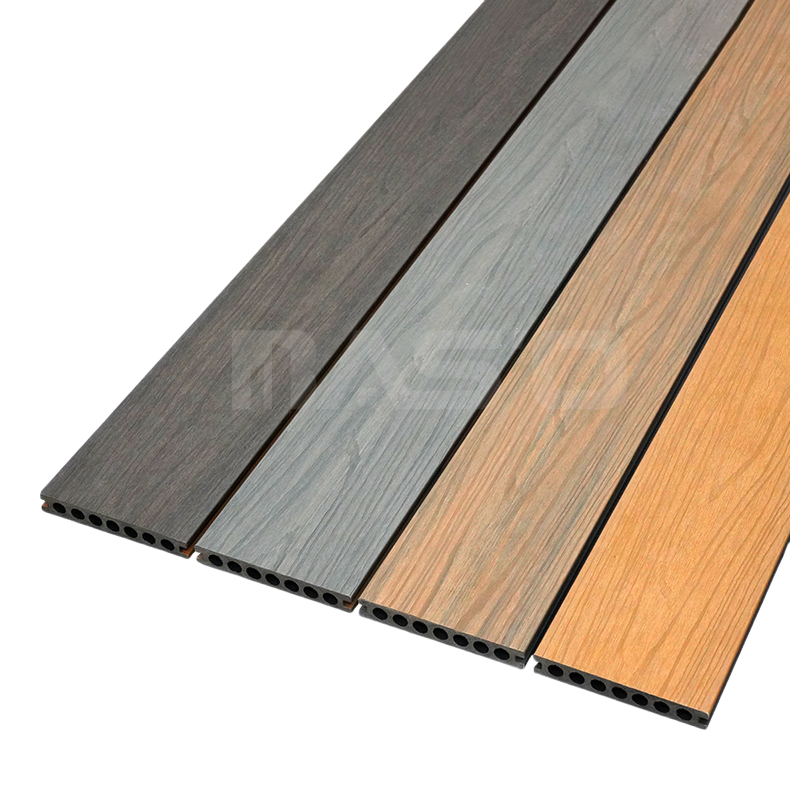 Hot Sale Best Quality Teak Outdoor WPC Solid Decking Waterproof Co-Extrusion Composite Decking Floor for Garden Application