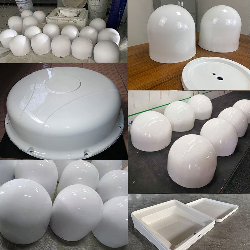 Manufacturer High Quality Fiberglass ASA Composite Vacuum Forming Tracking External Antenna radar Radome Cover