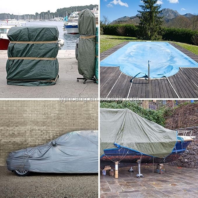 Good Quality Fabric Coated Woven Fabric Pe Tarpaulin Fabric Tarp Roll Sheet for Truck