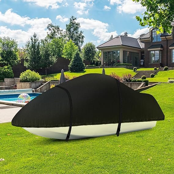 Universal Marine Waterproof Boat Cover Heavy Duty Breathable Sunproof 600D Fabric Covers