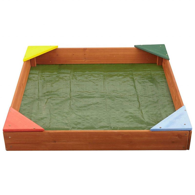 Outdoor Wooden Sandbox Backyard Boat Sandpit for Kids