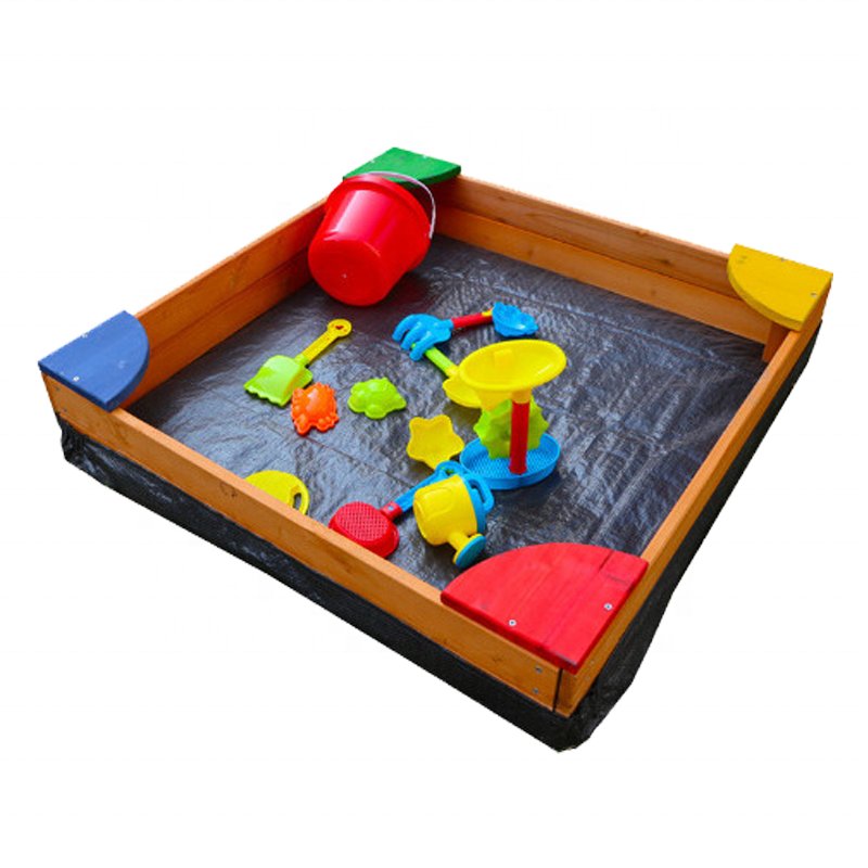 Outdoor Wooden Sandbox Backyard Boat Sandpit for Kids