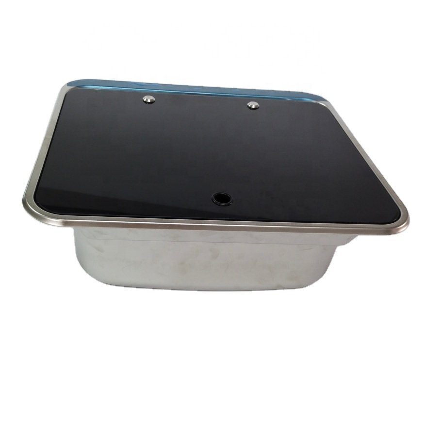 Trailer Gas Stove RV 304 Stainless Steel Vegetable Wash Basin with Gas Stove and Cover Basin Kitchen Stove