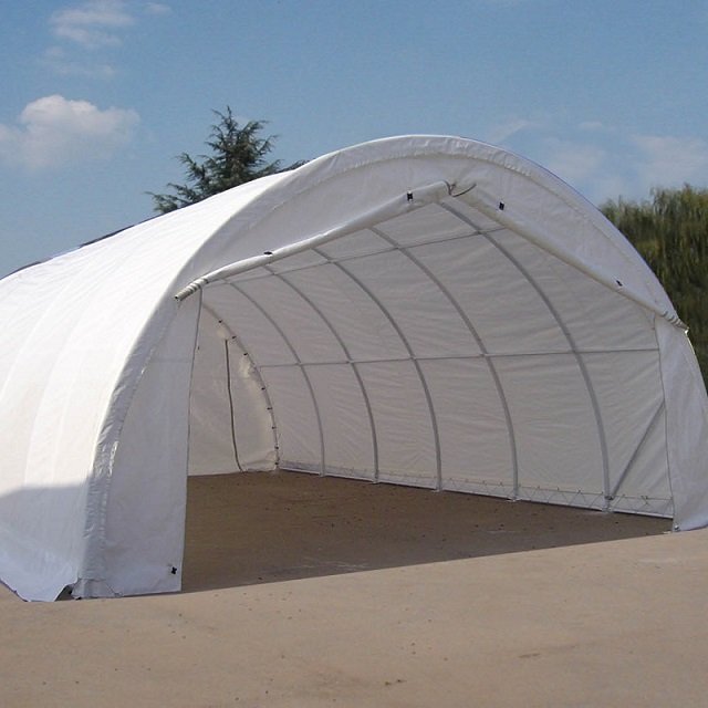 Portable 20x30x12 Garage Carport with PVC Cover Metal Frame for Motor Cars and Boats