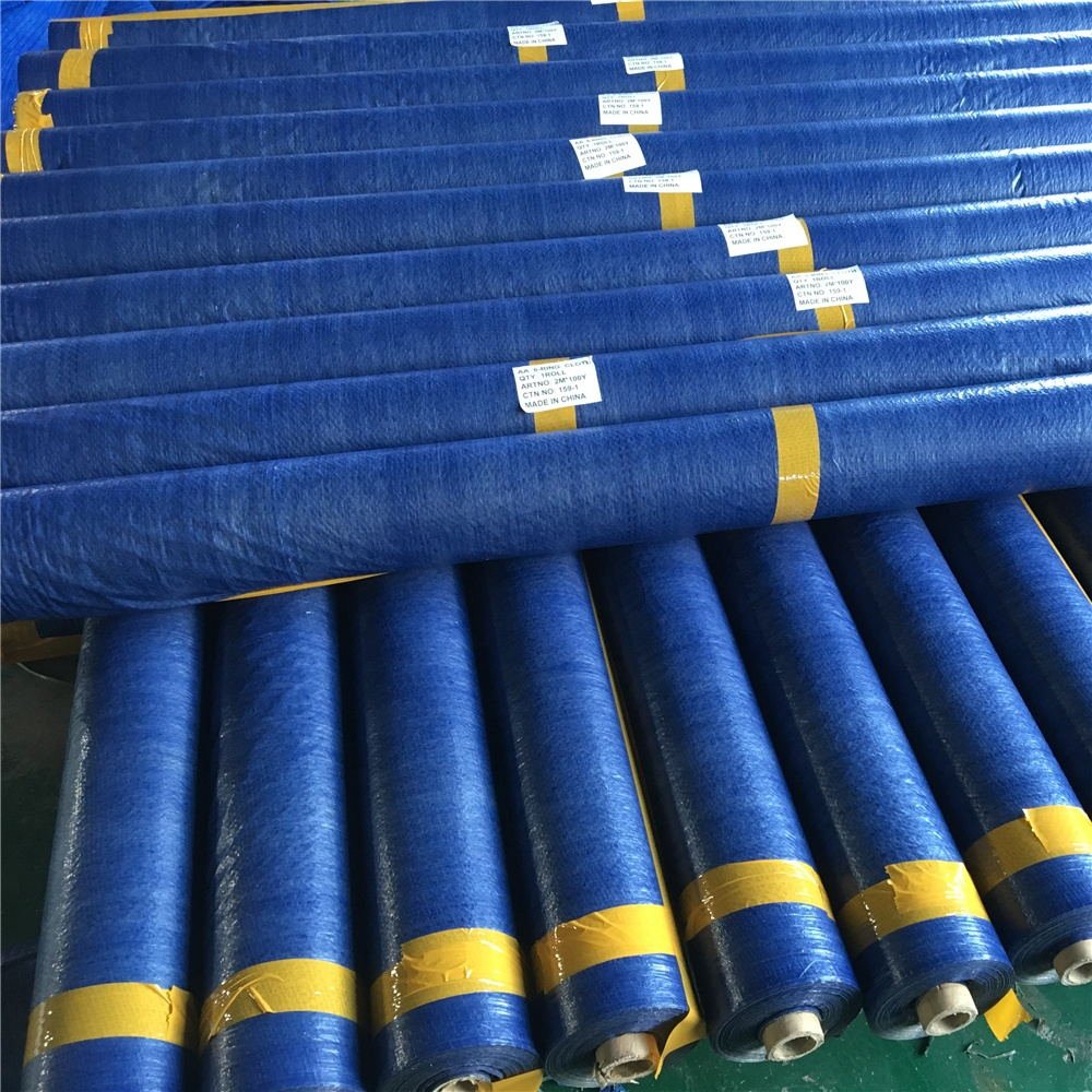 100% Waterproof High Density Virgin Polyethylene Fabric Polyethylene Material Plastic Tarpaulin Tarps Roll