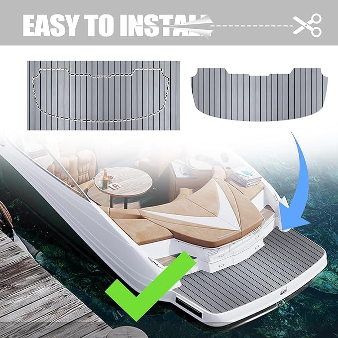 Marine Floor Covering High Density Excursion Marine Adhesive Eva Foam Board Foam Faux Teak Deck Mats