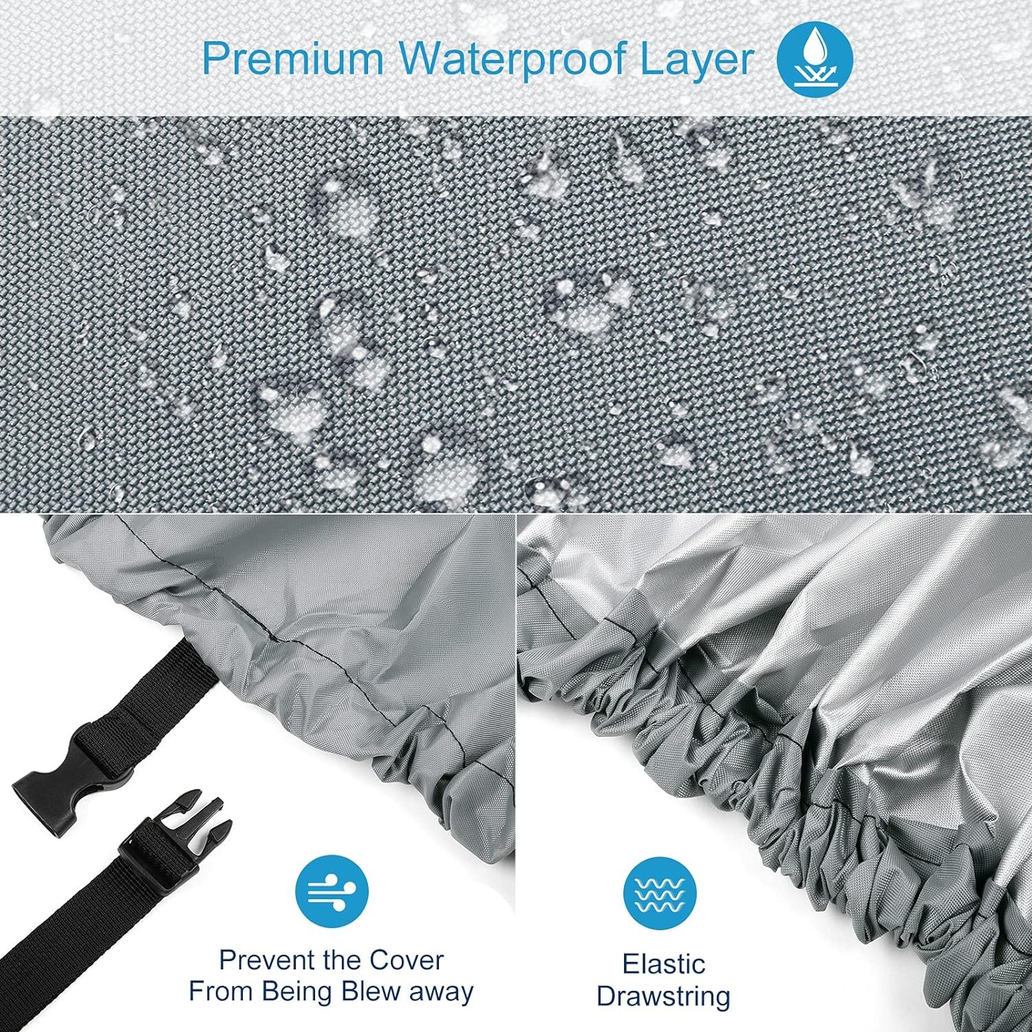Factory Supplier Oxford Heavy Duty Boat Protector Outdoor Canvas Fabric Waterproof Kayak Boat Cover
