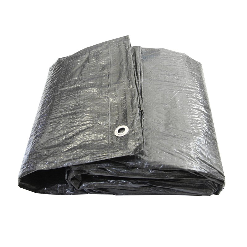 Black 100% Polyethylene Tarpaulin Poly Tarp Warehouse Covering PE Tarpaulin Fabric Sheet