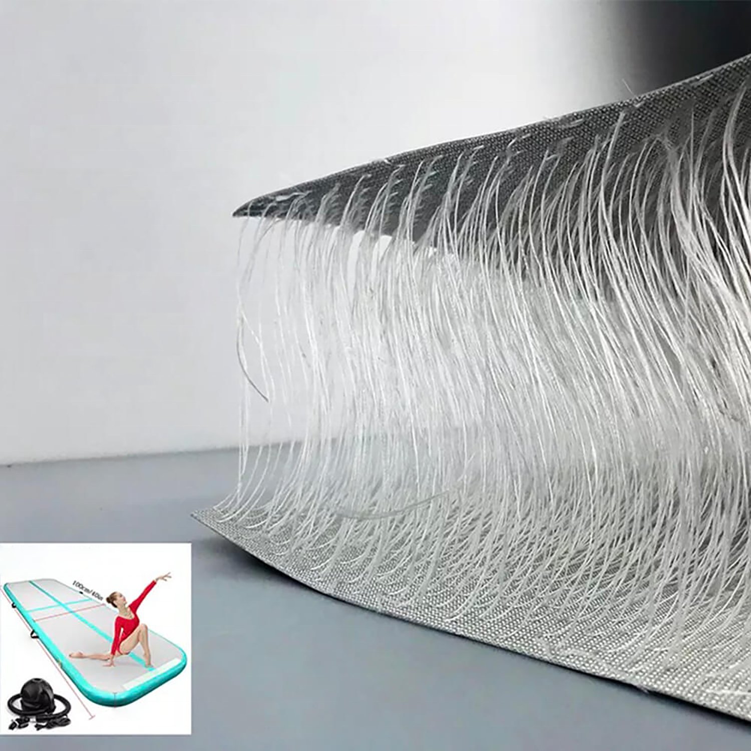 30cm Single Layer Woven PVC Coated Double Wall Fabric Drop Stitch Fabric for Inflatable Boat SUP Board Drop Stitch Material