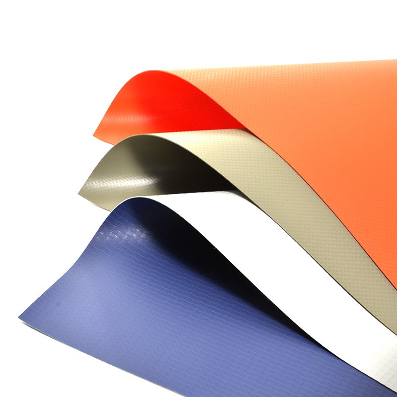 Waterproof Pvc Coated Stripe Tarpaulin Fabric Roll Material