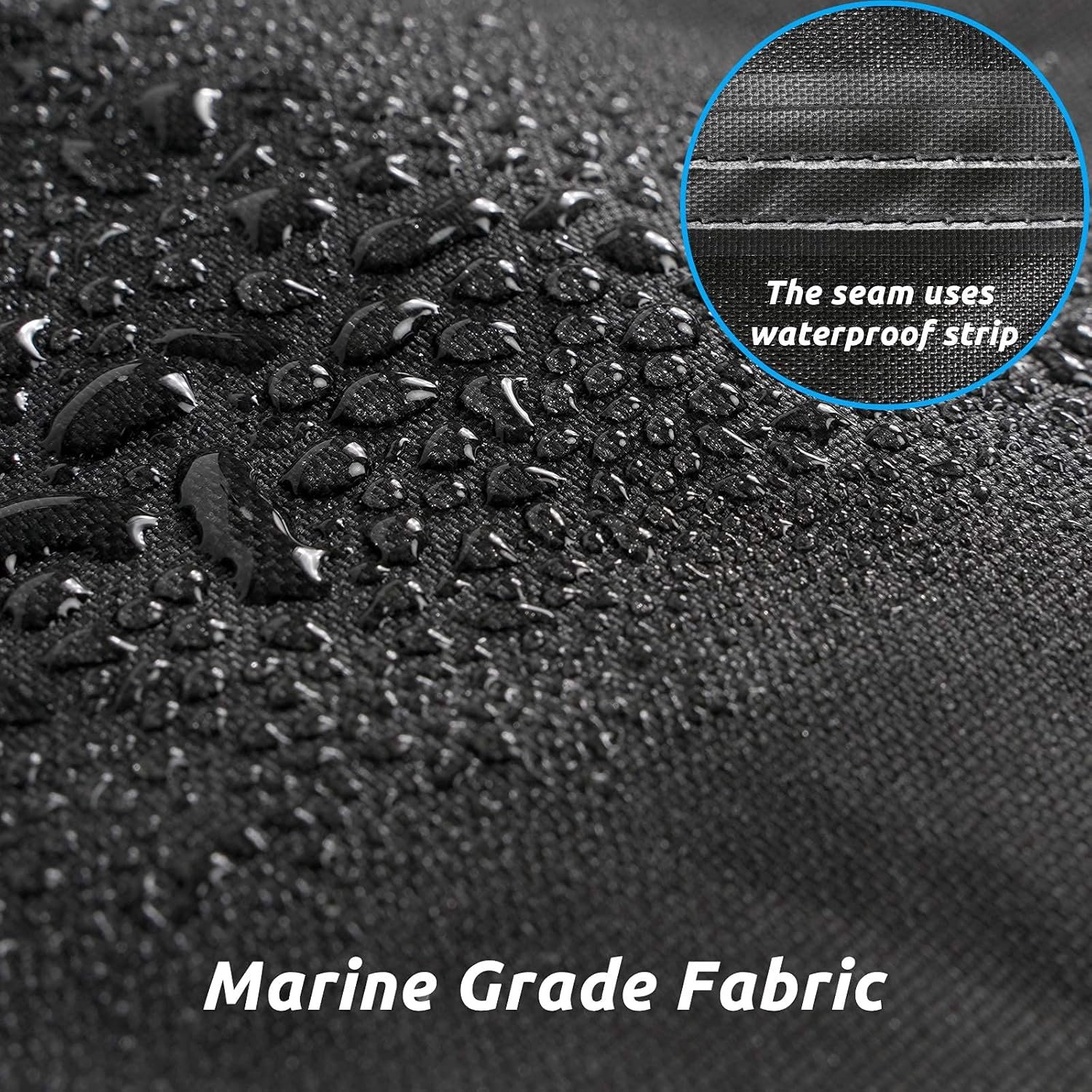 Wholesale Heavy Duty 600D Oxford Fabric Trailer Boat Cover Waterproof V Pontoon Boat Cover
