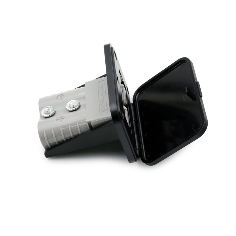 Flush Mount Panel With Lid For Ander sons Plug 50A 120A Connector Kit Mounting Bracket Panel Cover for Caravan Camper Boat Truck