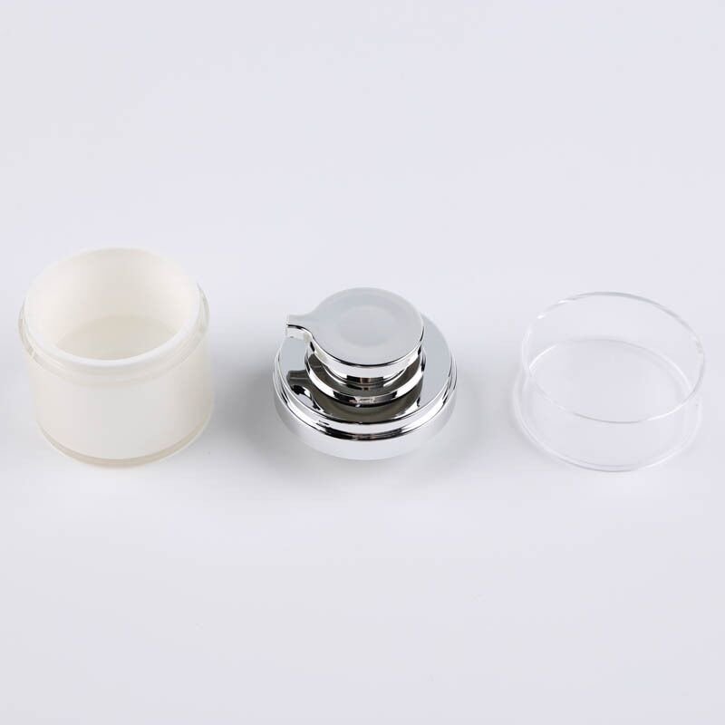 Factory Direct Supply Cosmetic Colorful AS Cover Push Type Ceramic Skincare Jar PP Acrylic Plastic Jars Eye Cream