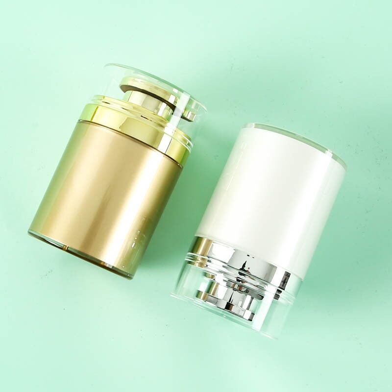 Factory Direct Supply Cosmetic Colorful AS Cover Push Type Ceramic Skincare Jar PP Acrylic Plastic Jars Eye Cream