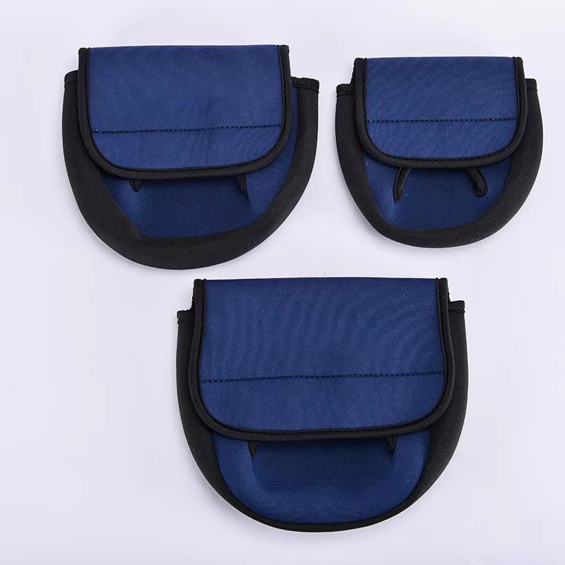 Customized logo Waterproof Neoprene Fishing Reel Cover Fishing Reel Bag for Outdoor Sport Durable Portable Fishing Reel Pouch