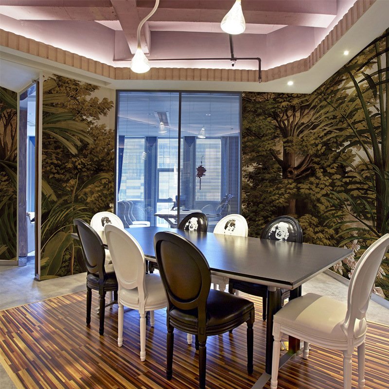 American Boat Landscape Plant Room Living Room Tv Background Wall Wallpaper Bedroom Seamless Wall Cloth
