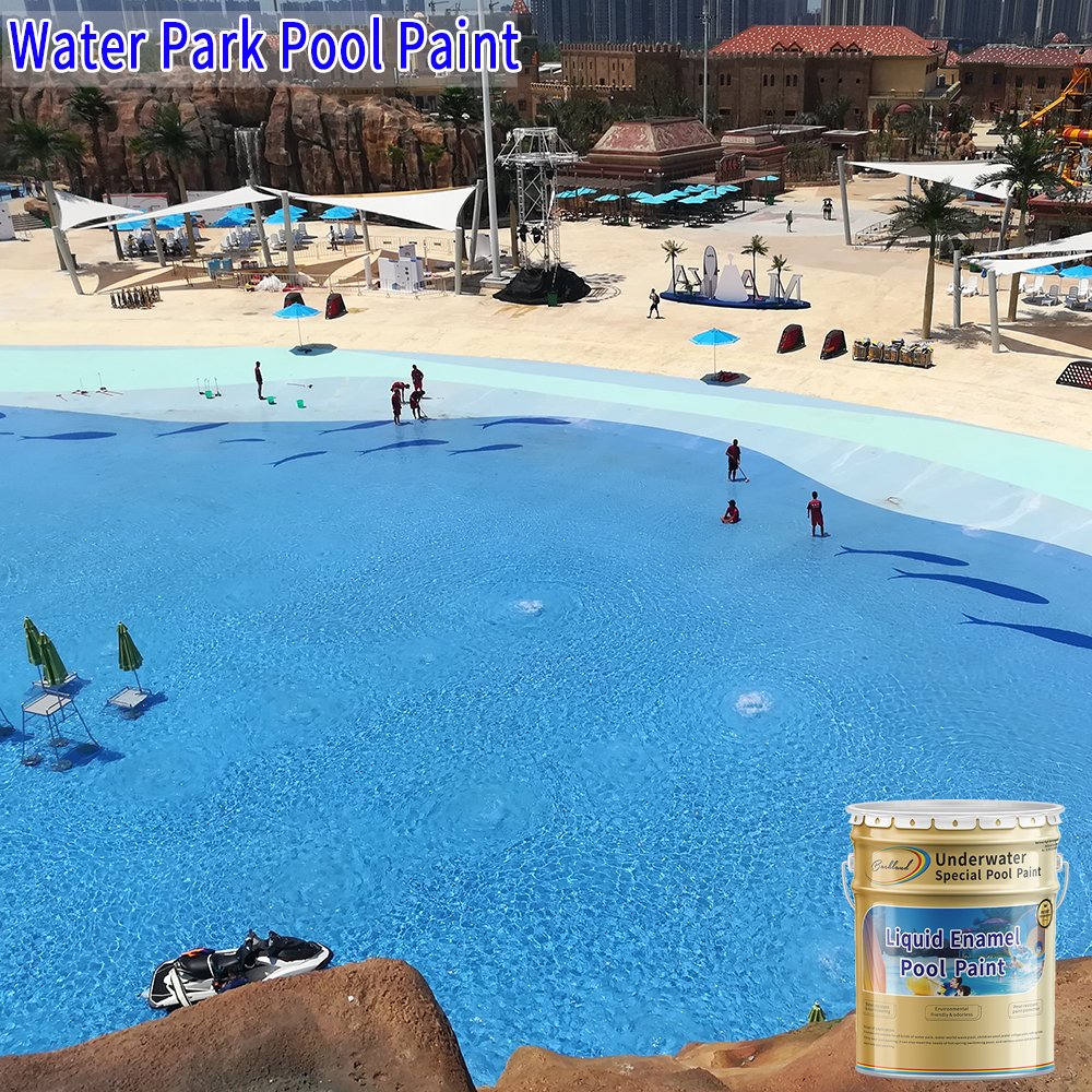 Waterproof Quality Pool Paint Cover 4 Sqm/kg Concrete or Cement in Swimming Pool for Underwater Coating with Epoxy Paint Factory