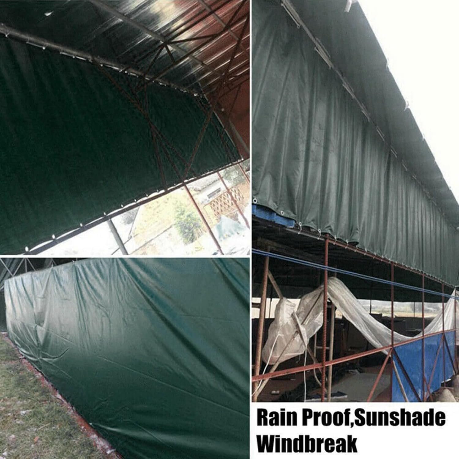Linyi Large Waterproof Tarp Thick Poly Tarpaulin for Canopy Tents Boats RV or Pool Covers Multipurpose Protective Tarps
