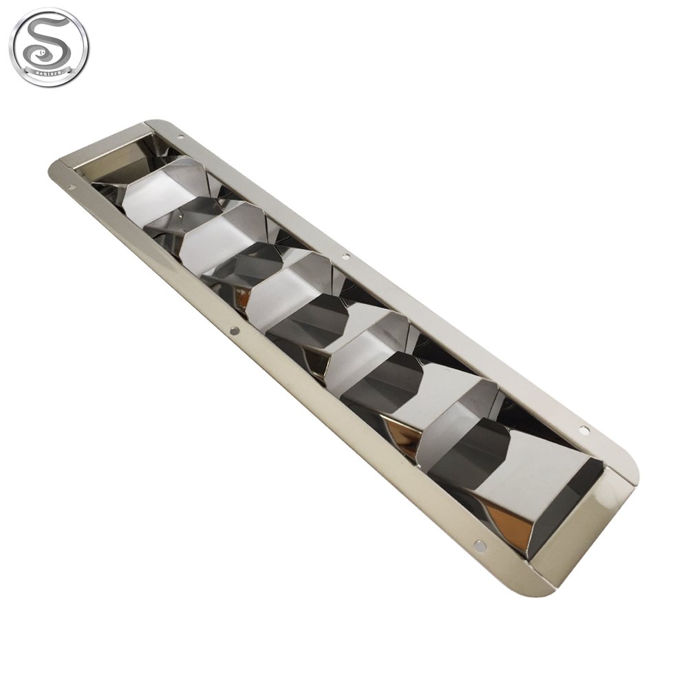 6 Slots Stainless Stainless Steel 304 Boat Marine Square Air Louver Vent Cover Grille Ventilation