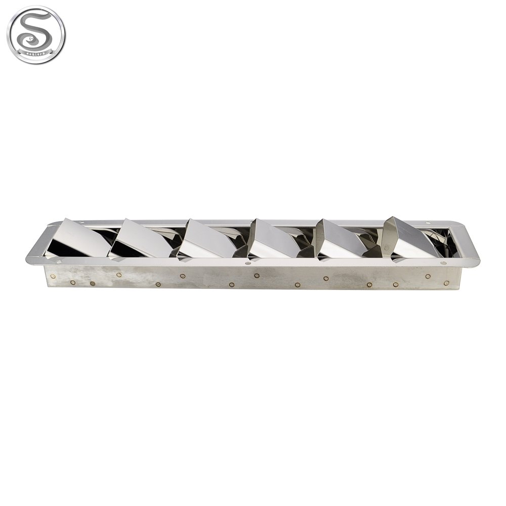 6 Slots Stainless Stainless Steel 304 Boat Marine Square Air Louver Vent Cover Grille Ventilation