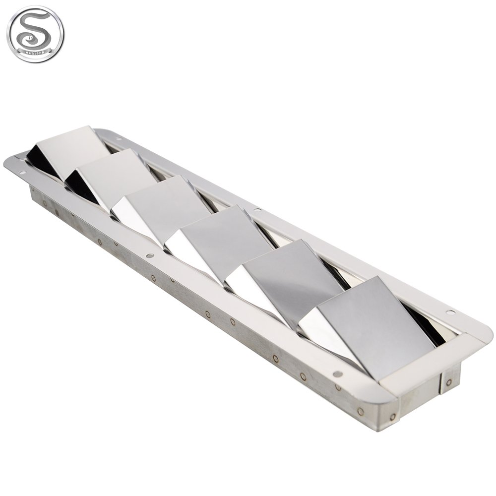 6 Slots Stainless Stainless Steel 304 Boat Marine Square Air Louver Vent Cover Grille Ventilation