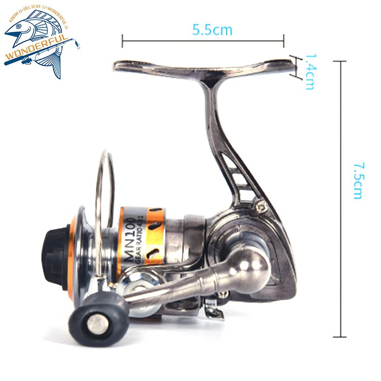 Wonderful Mini Winter Ice Max Drag 10Kg Spare Metal Spool Ball Grip Spinning Reel Saltwater Fresh for Carp Reel Fishing