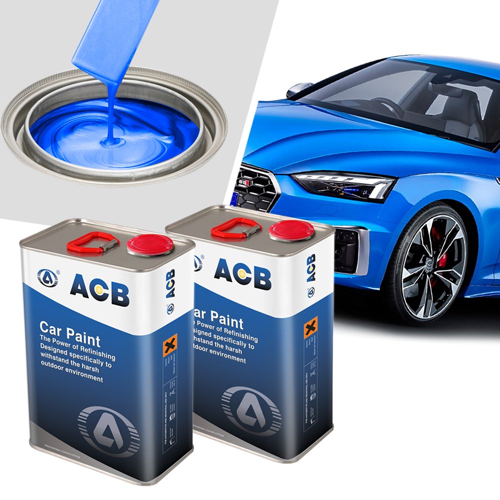 1K 2K Good Cover Color Basecoat Automotive Refinish Paint Lacquer Easy Spray Matte Silver Gray Black Metallic Car Paint