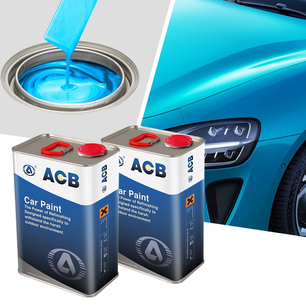 1K 2K Good Cover Color Basecoat Automotive Refinish Paint Lacquer Easy Spray Matte Silver Gray Black Metallic Car Paint