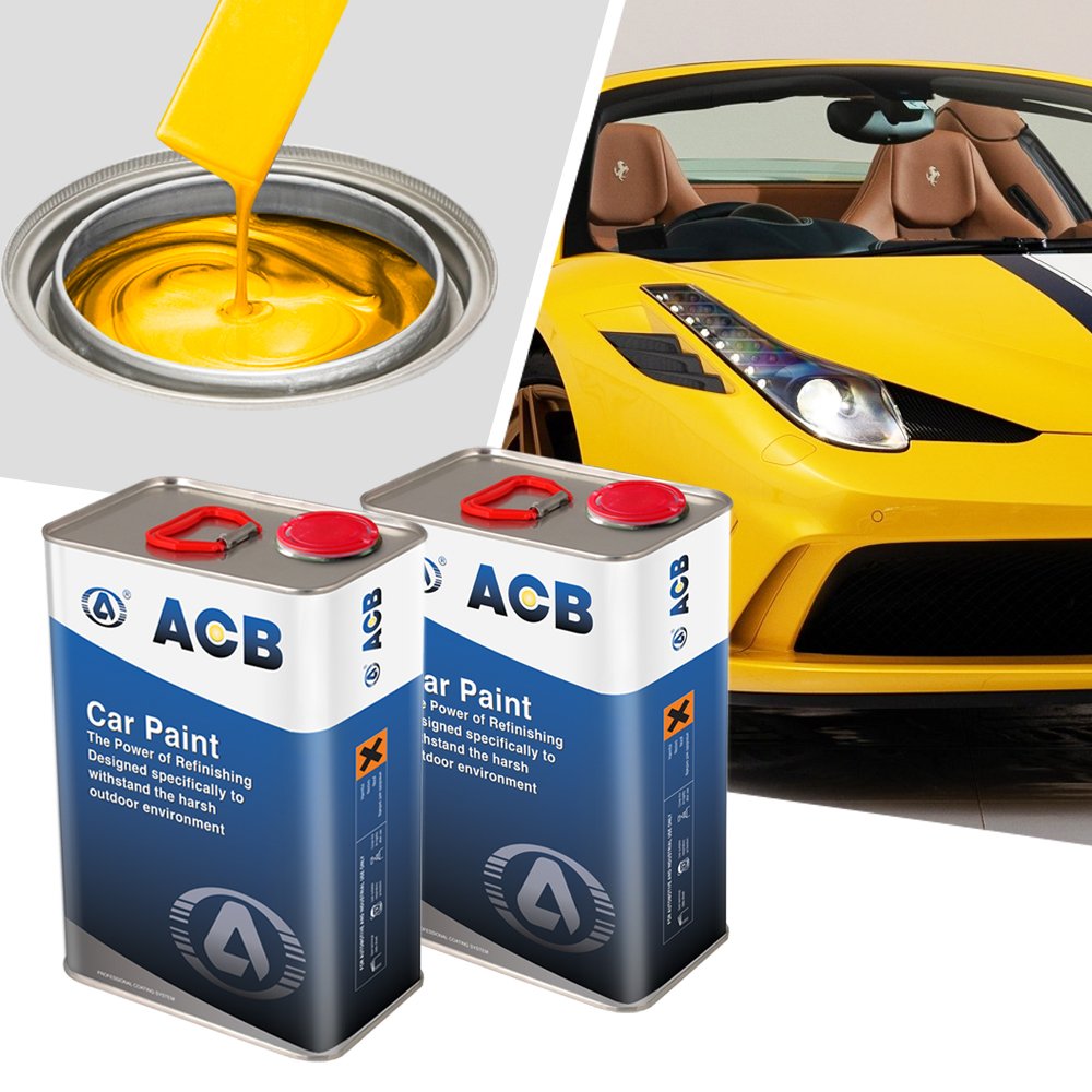 1K 2K Good Cover Color Basecoat Automotive Refinish Paint Lacquer Easy Spray Matte Silver Gray Black Metallic Car Paint