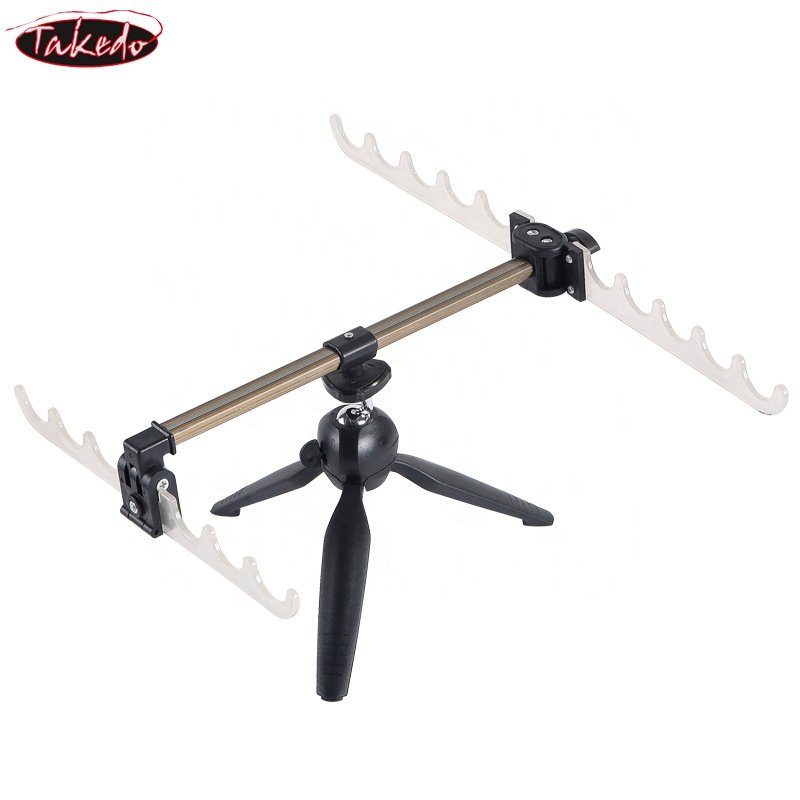 TAKEDO XQ02 Wholesale New Arrivals Ice Fishing Rod Holder Raft Fishing Rod Support Tripod Multifunctional Winter Fishing Gears
