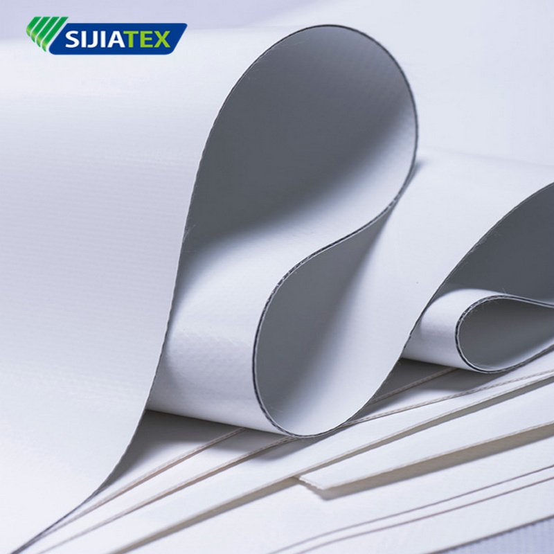 Sijiatex High Tear Strength Waterproof Durable PVC Tarpaulin Anti Mildew Stain Resistant PVC Tent Fabric