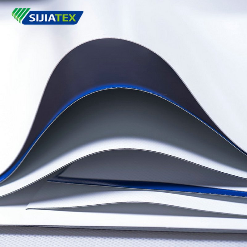 Sijiatex High Tear Strength Waterproof Durable PVC Tarpaulin Anti Mildew Stain Resistant PVC Tent Fabric