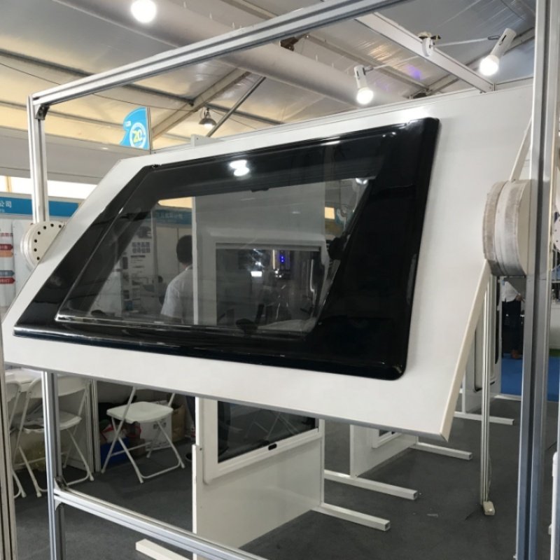 Car Roof Window Sunroof Double Acrylic Forehead Window Push-out Trailer Curved Front Motorhome Rv Skylight
