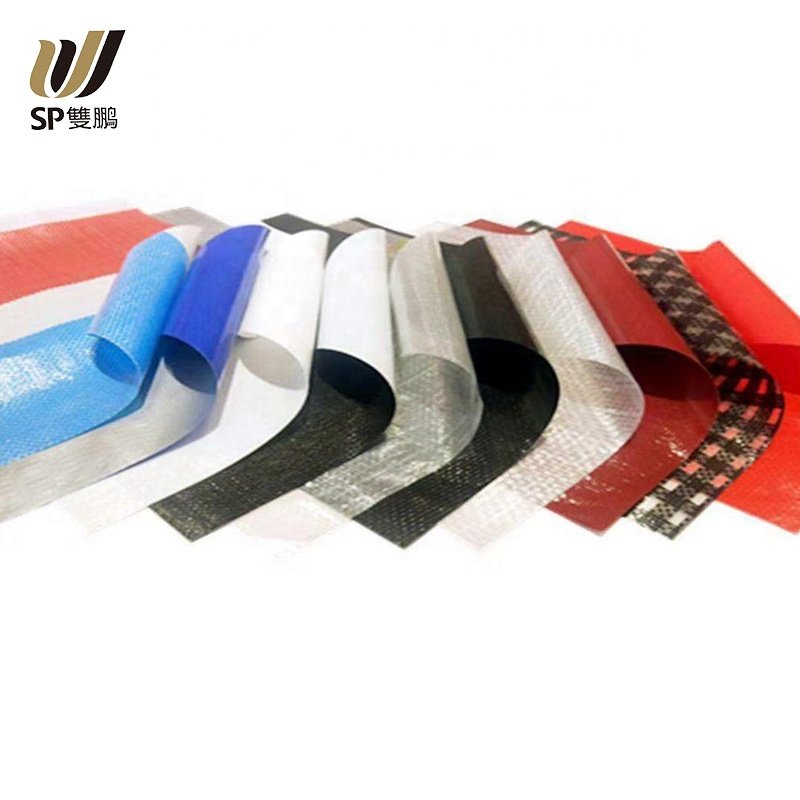 SP Tarp Ground Waterproof Camping Tent Boat Car Cover Stripe PE PP Woven Fabric Rolls Tarpaulin