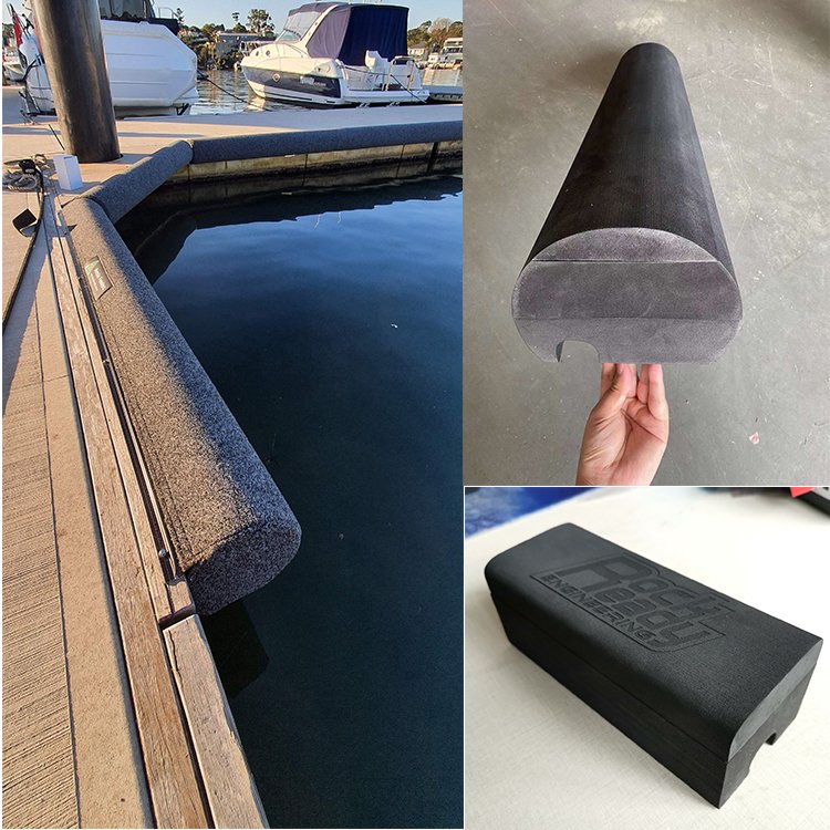 Custom High Quality Small Large Natural Rubber Marine Fender Cover Flat Bumper Eva Foam Marine Rubber Boat Fenders