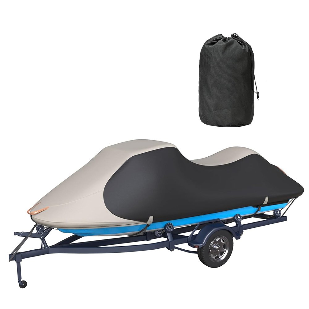 High Quality 2 Seter PWC Cover Waterproof Marine Grade 600D Heavy Duty Polyester Jet Ski Cover