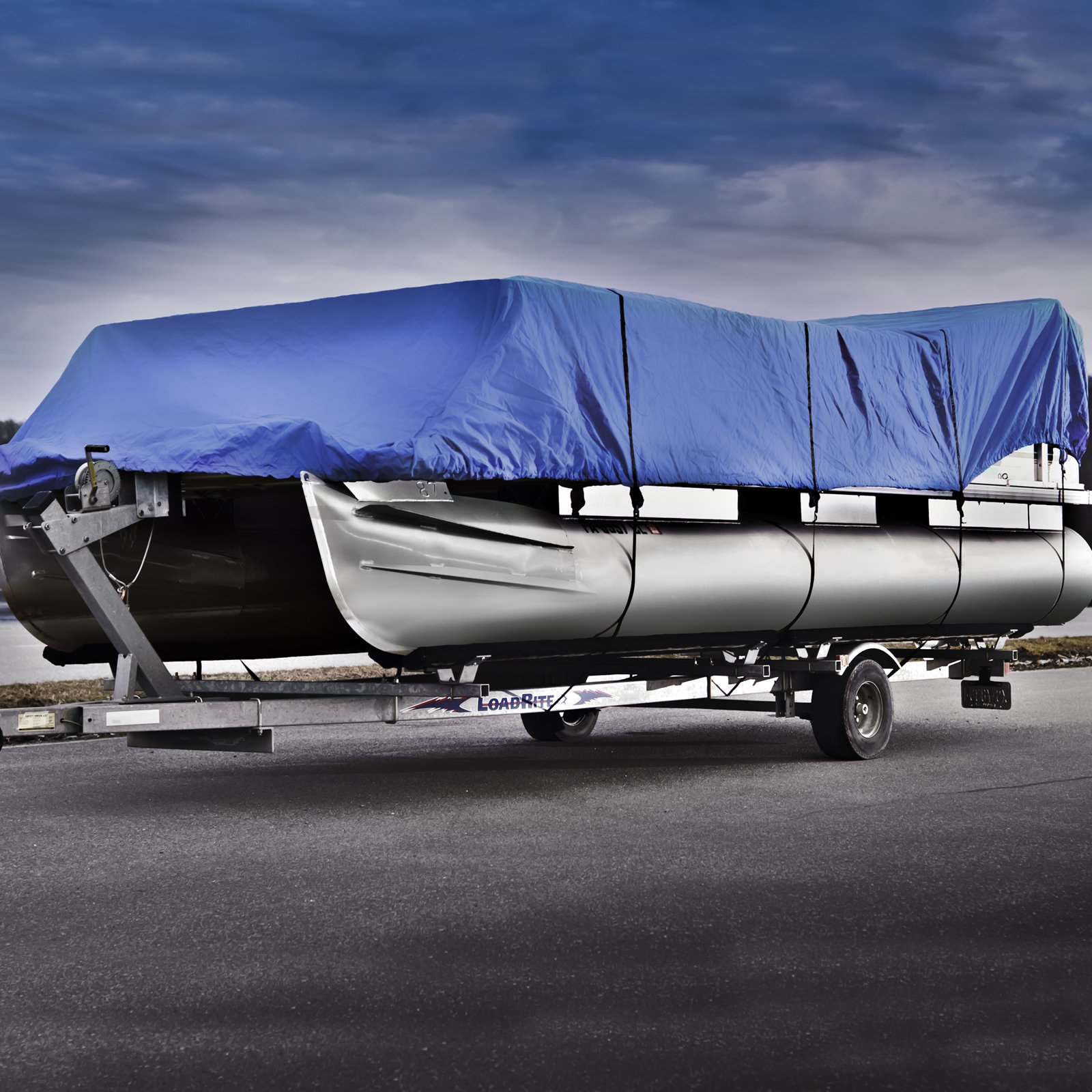 Custom Color 600 Pontoon Boat Cover Waterproof and UV Resistant Protection Cycle Boat Cover for Pontoons