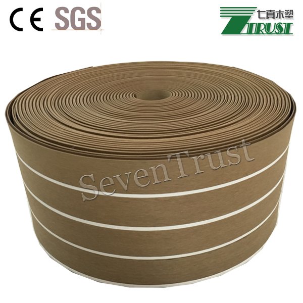Anti-UV Outdoor Synthetic Teak Decking for Yacht Covering