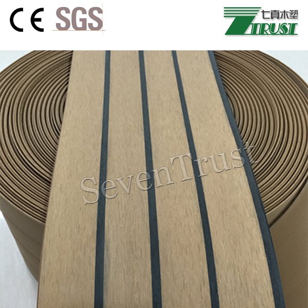 Anti-UV Outdoor Synthetic Teak Decking for Yacht Covering