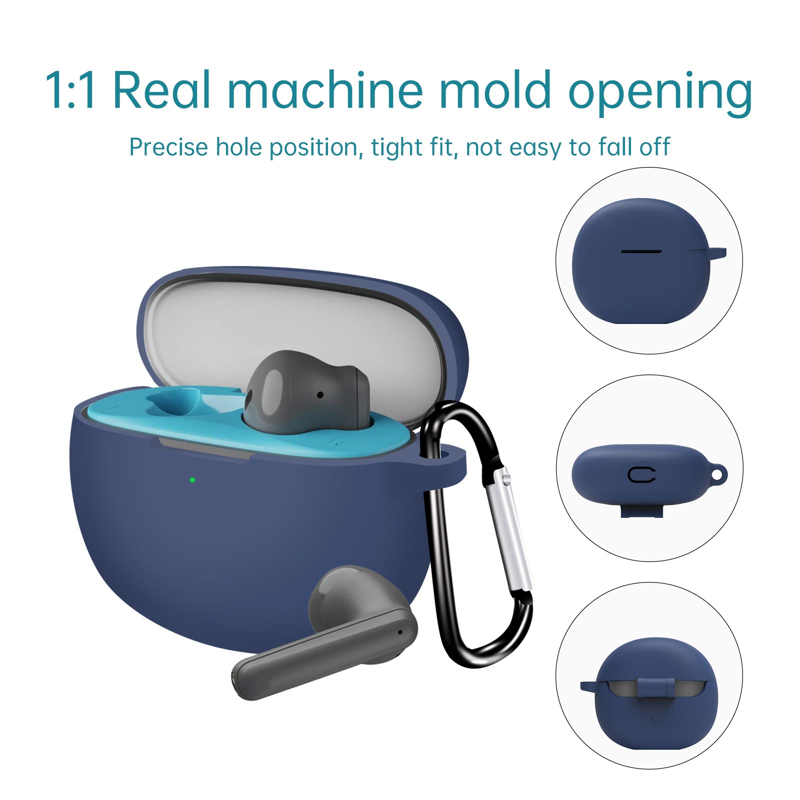 2023 Factory Sale Suitable for Boat Airdopes 141 Pro Cover Silicone Earphone Protective Case Shockproof With Hook