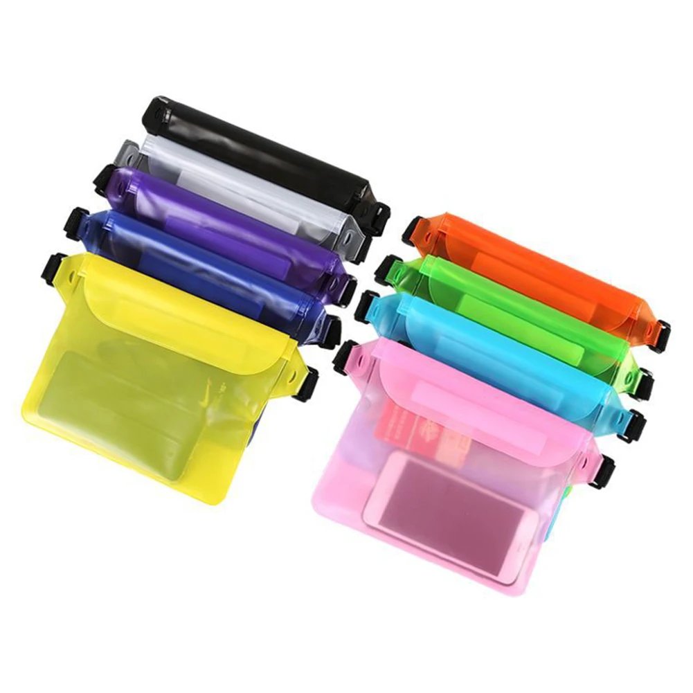 Multicolour PVC Triple Seal Highly Waterproof Dustproof Phone Waist Bag Shoulder Bag Underwater Can Touchscreen for Swimming